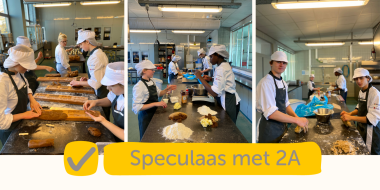 De leerlingen van 2A maken speculaas